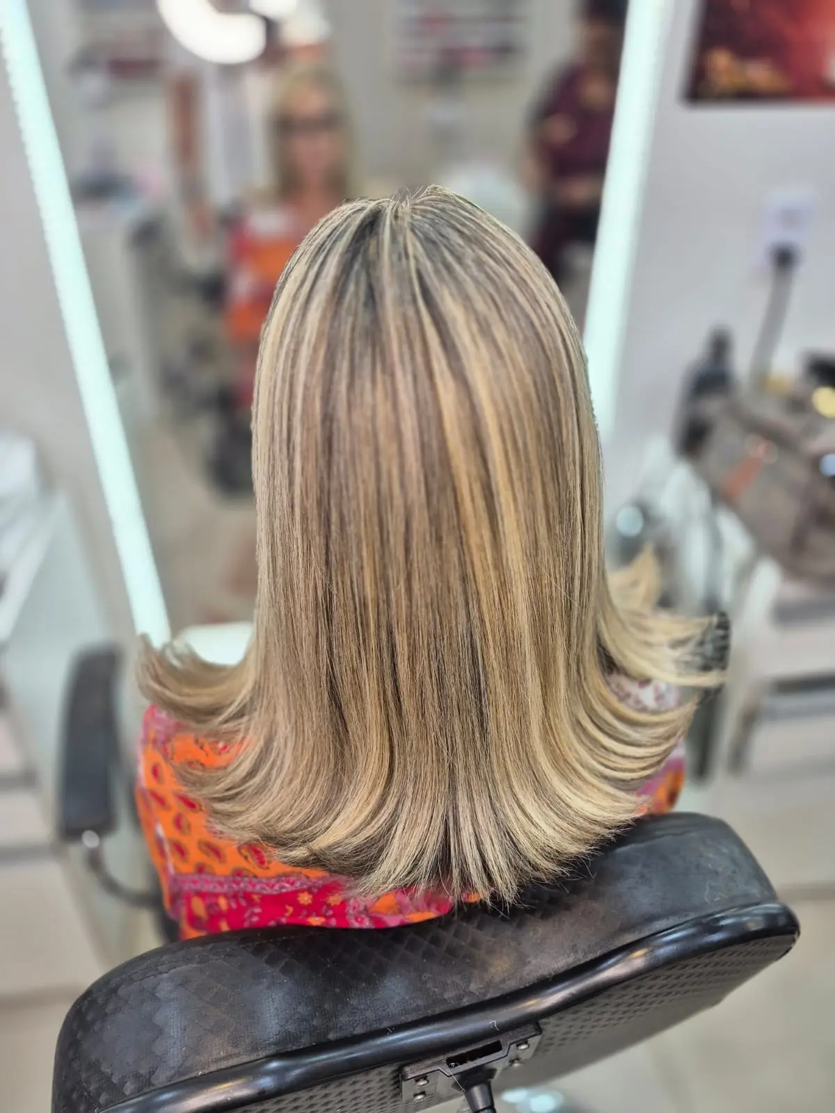 Resultado real de mechas realizado no Espaço Evidence