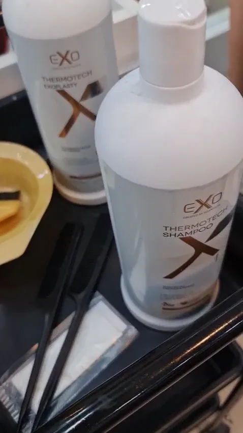 Produtos usados em tratamento capilar no Espaço Evidence